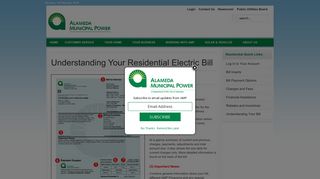 Alameda Municipal Power - Understanding Your Bill
