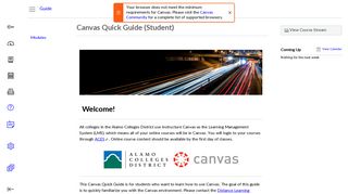 Canvas Quick Guide (Student) - Instructure