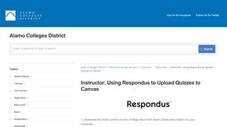 Instructor: Using Respondus to Upload Quizzes to Canvas | Instructor ...