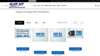 Coupons for Mopar Parts And Service | Alan Jay Chrysler Dodge Ram ...