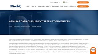 Aadhaar Card Enrollment, Application, Appointment, Center - Alankit