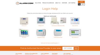 Login Help - Alarm.com