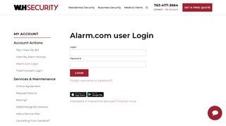 Alarm.com Login - View and Receive Alarm Information - WH Security