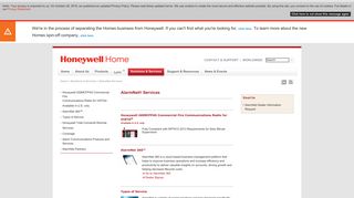 AlarmNet Services - Honeywell Security - Honeywell Home