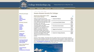 Alaska College Grants: Free School Grants for Students in AK