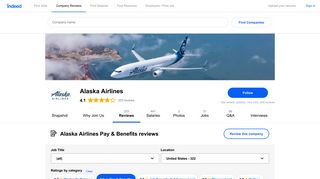 Working at Alaska Airlines: 144 Reviews about Pay & Benefits | Indeed ...
