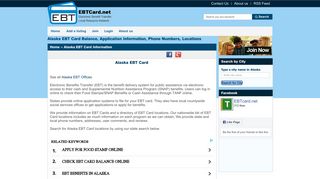 Alaska EBT Card Information: Balance, Application, EBT Office ...