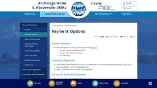 Payment Options | Anchorage Water and Wastewater Utility