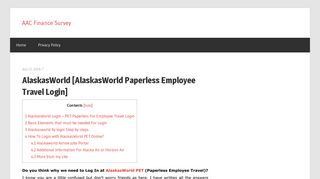 AlaskasWorld Login – PET Paperless For Employee Travel Login ...