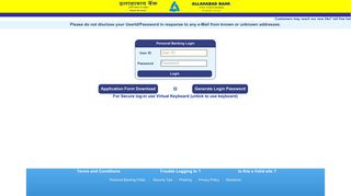 Allahabad Bank : Internet Banking System