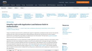 Simplify Login with Application Load Balancer Built-in Authentication ...