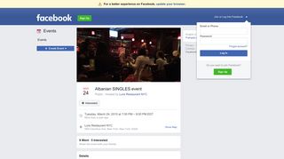 Albanian SINGLES event - Facebook