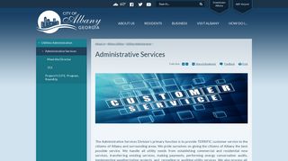 Administrative Services | City of Albany