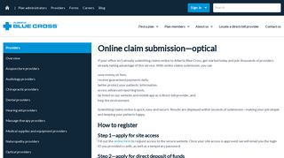 Alberta Blue Cross - Providers - Optical providers registration