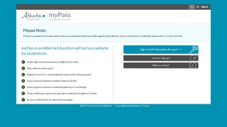 myPass - Government of Alberta