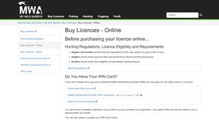 Buy Licences - Online | AEP - Environment and Parks - My Wild Alberta