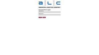American Logistics Company - Account Login