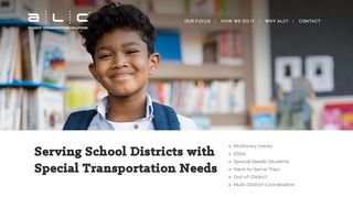 ALC Schools | Special transportation for school districts nationwide