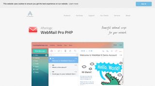 Webmail client Afterlogic WebMail Pro — ajax enabled script, ASP ...