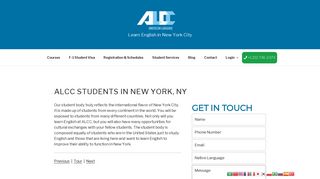 ALCC Students - New York, NY - ALCC American Language