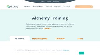 Alchemy Training | Alchemy Systems