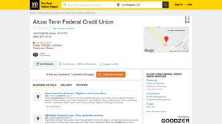 Alcoa Tenn Federal Credit Union 124 N Hall Rd, Alcoa, TN 37701 - YP ...