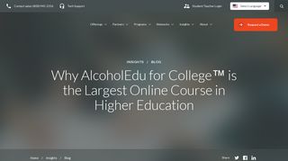 Why AlcoholEdu for College™ is the Largest Online Course in Higher ...