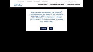 Save on Daily Disposable Contact Lenses | DAILIES® Choice Program