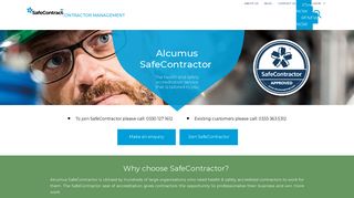 Alcumus SafeContractor | Become Safer, Healthier & Stronger