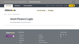 Asset Finance Login - Aldermore