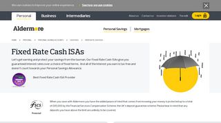 Fixed Rate Cash ISAs - Aldermore Bank
