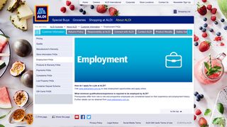 Employment FAQs - ALDI Australia