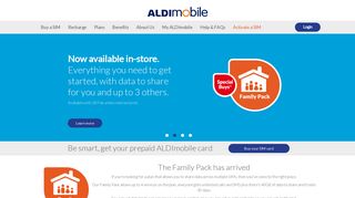 Prepaid mobile phone plans from ALDImobile