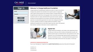 Welcome To Change Healthcare ProviderNet