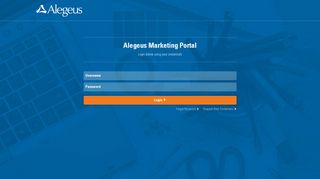 Alegeus Marketing Portal - Login
