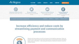 Process Payments & Communications | Increase efficiency ... - Alegeus