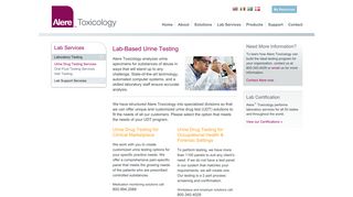 Alere Toxicology Solutions | Urine Testing