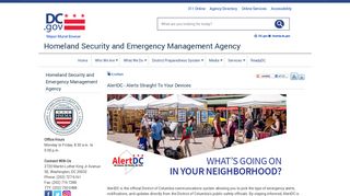 AlertDC - Alerts Straight To Your Devices - hsema - DC.gov