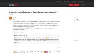 Alert on Login Failures or Brute Force Login attempts? - Graylog ...