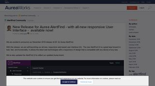 AlertFind Community - | AureaWorks - Jive Software