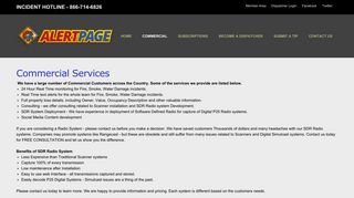 ALERTPAGE - Commercial Services