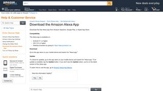 Amazon.ca Help: Download the Amazon Alexa App