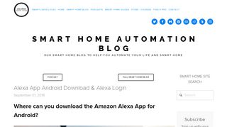 Alexa App Android Download & Alexa Login - One Hour Smart Home