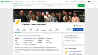 Working at Alexander Forrest Investments | Glassdoor