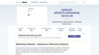 Webmail-alfa3012.alfahosting-server.de website. Alfahosting Webmail ...