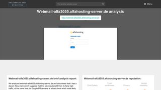 Webmail-alfa3055.alfahosting-server.de - Popular Website Reviews
