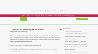 Why can I not activate my teacher account? : AlfieCloud Customer ...