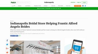 Indianapolis Bridal Store Helping Frantic Alfred Angelo Brides - Patch
