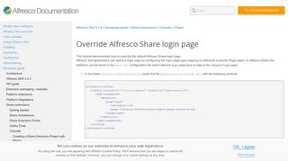 Override Alfresco Share login page | Alfresco Documentation