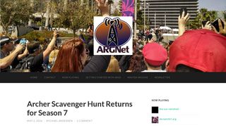 Archer Scavenger Hunt Returns for Season 7 – ARGNet: Alternate ...